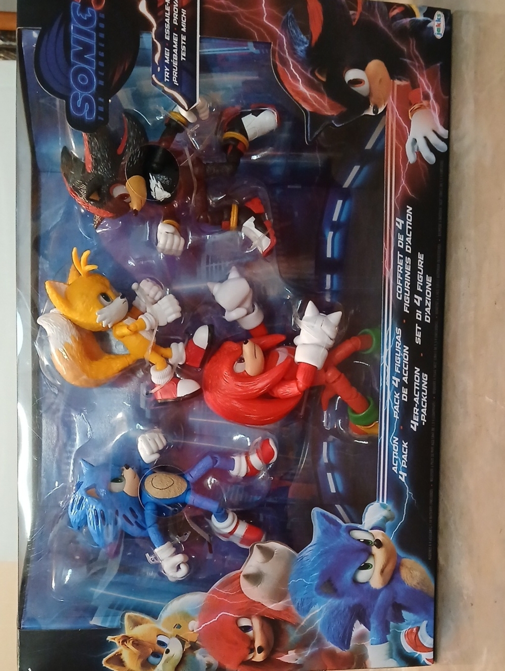 Sonic 3 Heroes 4-Figure Action Set — Sonic, Tails, Shadow, Knuckles